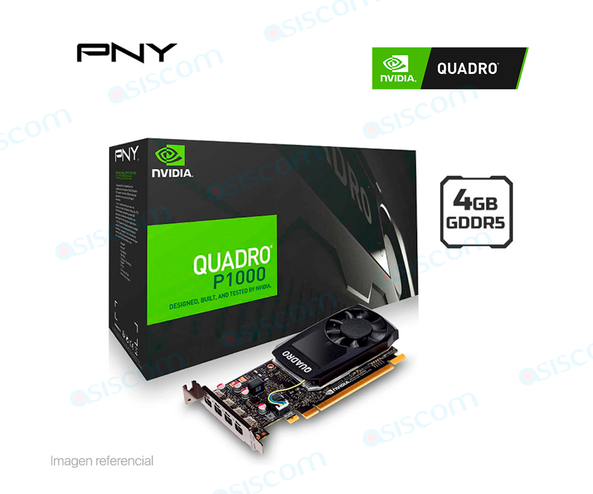 PNY NVIDIA QUADRO P1000 V2 4GB GDDR5 128BITS ( VCQP1000V2-PB )